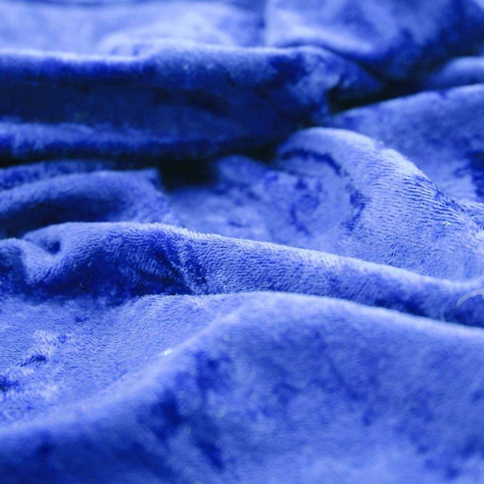 Panne Velvet Fabric Cobalt - (Panne Velvet Fabric)