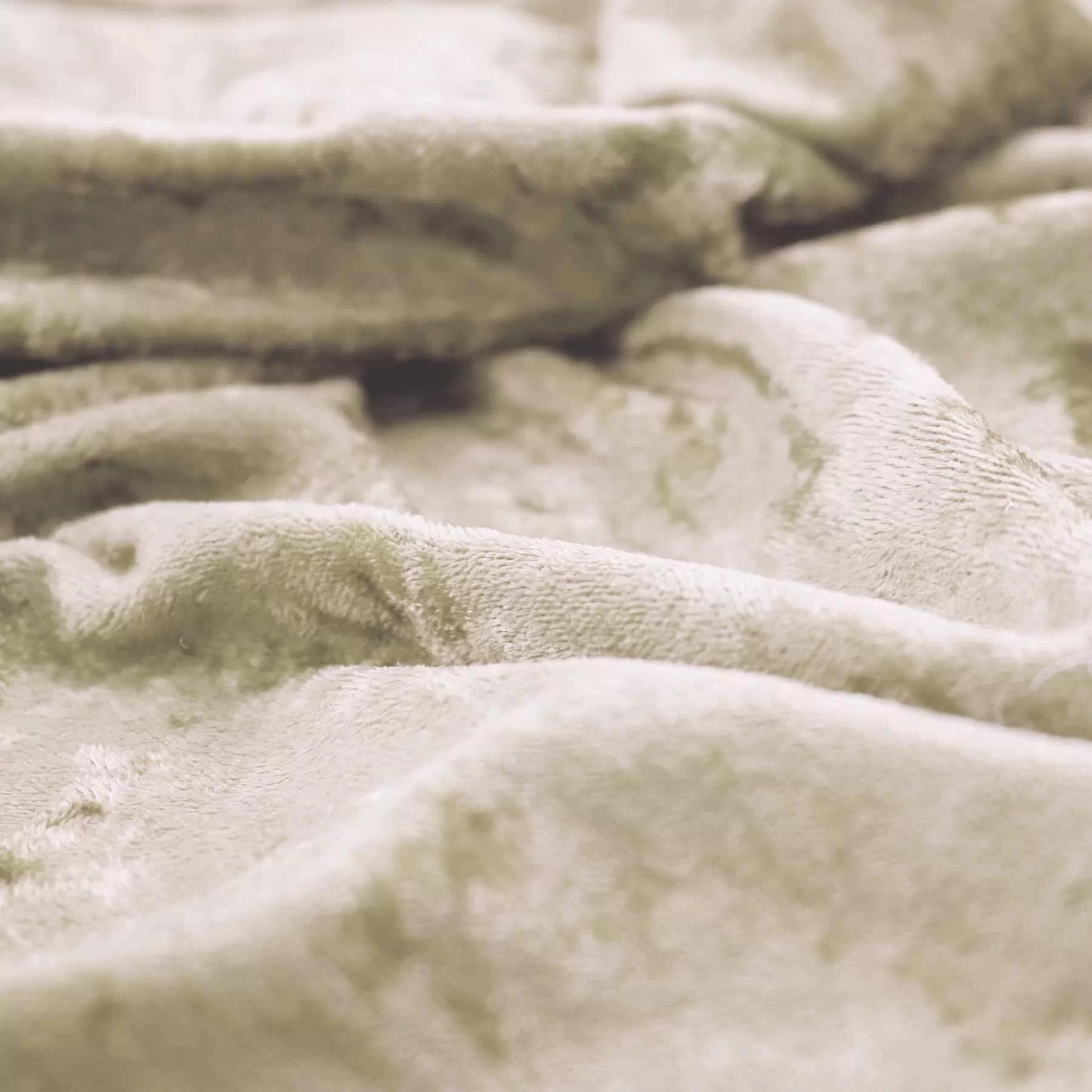 Velour De Panne Stof Champagne Beige