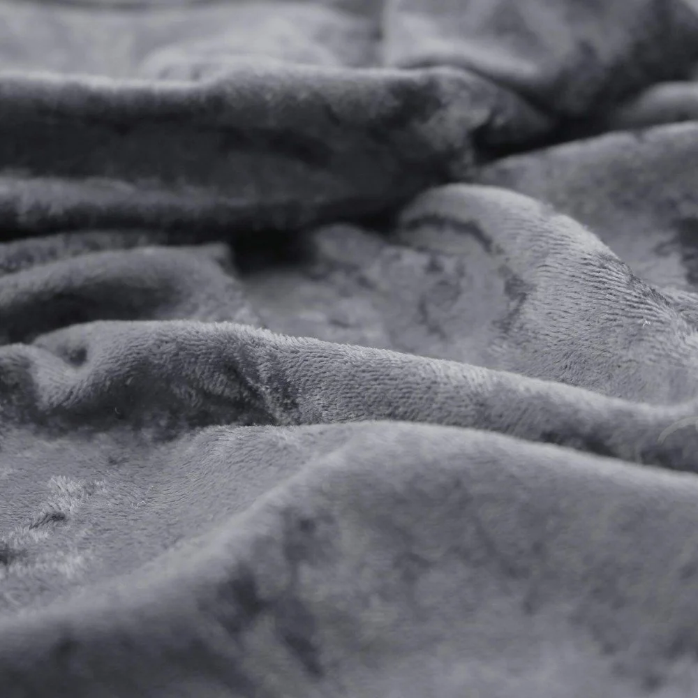 Velluto Panné Tessuto Grigio Scuro - (Velluto Panné)