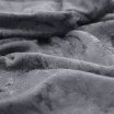 Velour De Panne Stof Donker Grijs - (Velours De Panne)