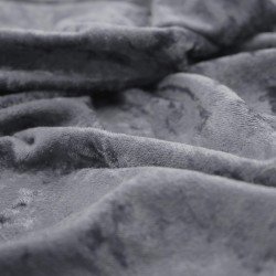 Tissu Panne De Velours Gris Foncé