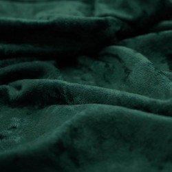 Velour De Panne Stof Donker Groen