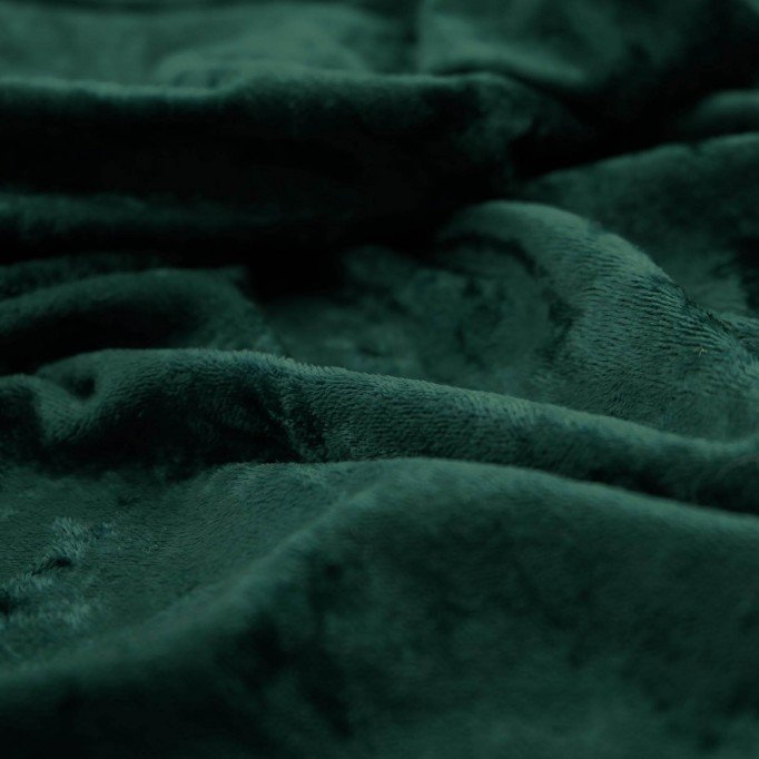 Tissu Panne De Velours Vert Foncé - (Tissu Panne De Velours )