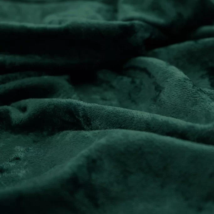 Velour De Panne Stof Donker Groen - (Velours De Panne)
