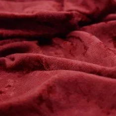 Velour De Panne Stof Donker Rood Velour De Panne Stof Donker Rood