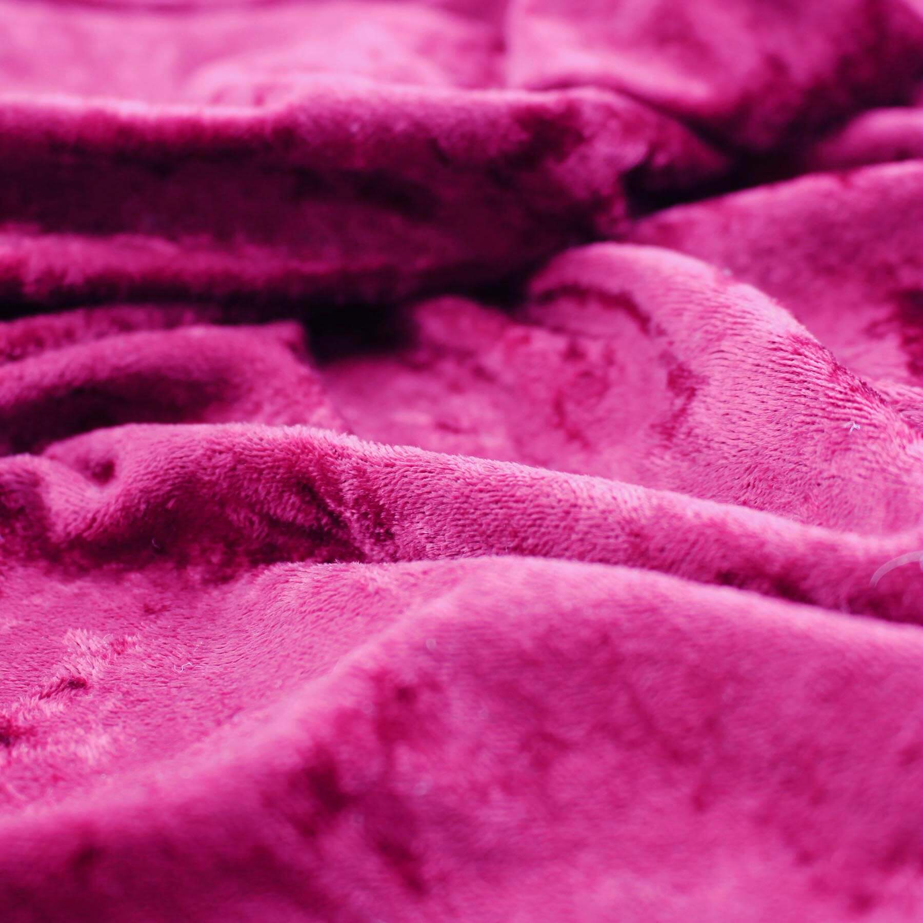 Velour De Panne Stof Fuchsia