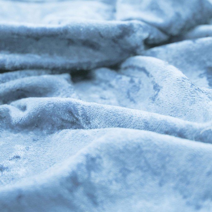 Pannesamt Stoff Hellblau - (Pannesamt Stoff)