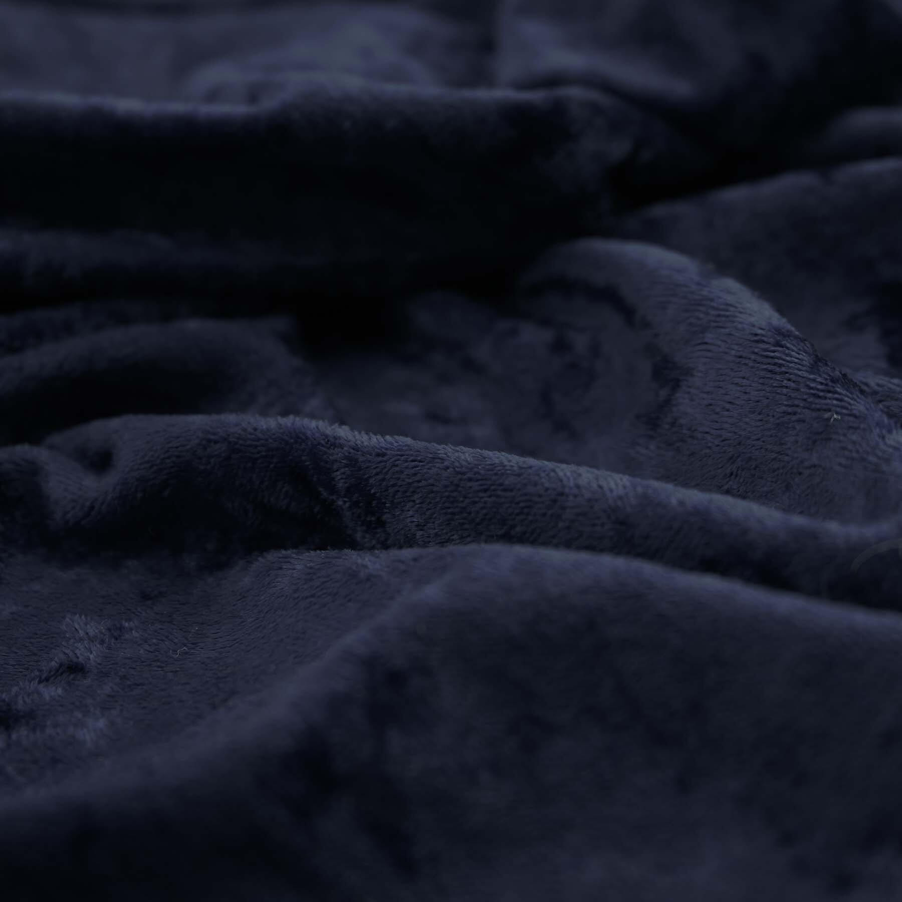 Velour De Panne Stof Marine