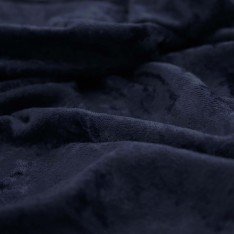 Panne Velvet Fabric Navy