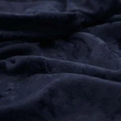 Velour De Panne Stof Marine