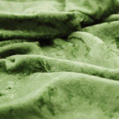 Panne Velvet Fabric Olive Green