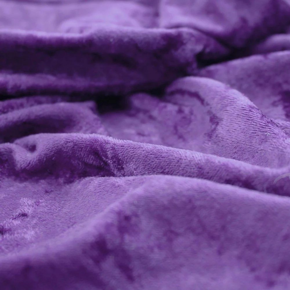 Tessuto Velluto Panné Viola