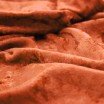 Welur De Panne Rdza Pomarańcza  Dzianina Welur De Panne