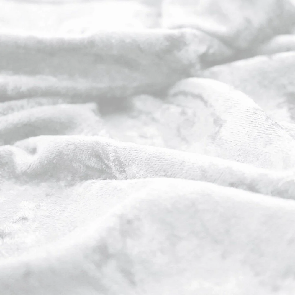 Tessuto Velluto Panné Bianco