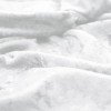 Panne Velvet Fabric White