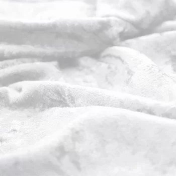 Panne Velvet Fabric White Panne Velvet Fabric White