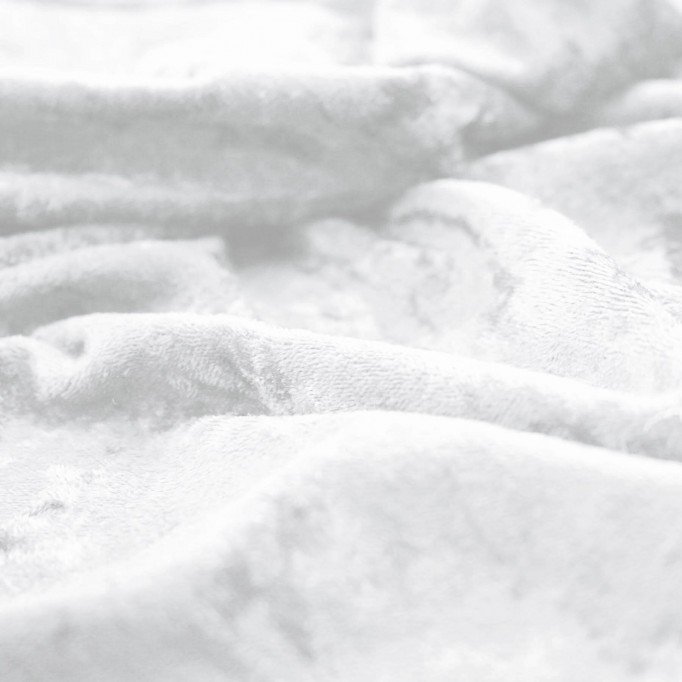 Panne Velvet Fabric White - (Panne Velvet Fabric)