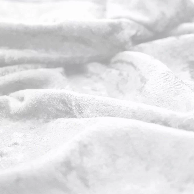 Velour De Panne Stof Wit - (Velours De Panne)