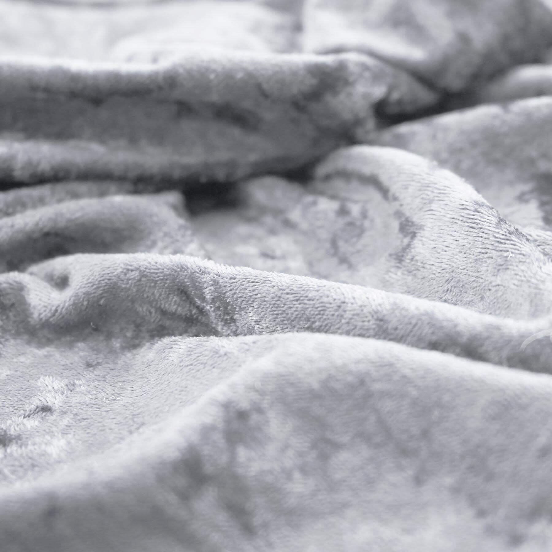 Velour De Panne Stof Zilver Grijs