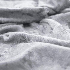 Panne Velvet Fabric Silver Grey