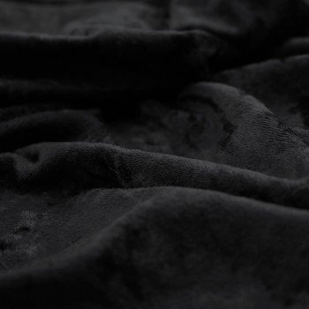 Panne Velvet Fabric Black Panne Velvet Fabric Black