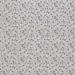 Waffelstrick Jersey Stoff - Blumenbombe Beige