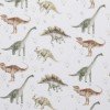 Waffelstrick Jersey Stoff - Großer Dino