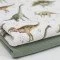 Waffelstrick Jersey Stoff - Großer Dino - (Jersey Stoffe)