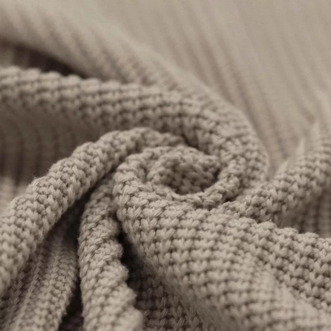 Big Knit Fabric Dark Beige - (Deco Fabrics)