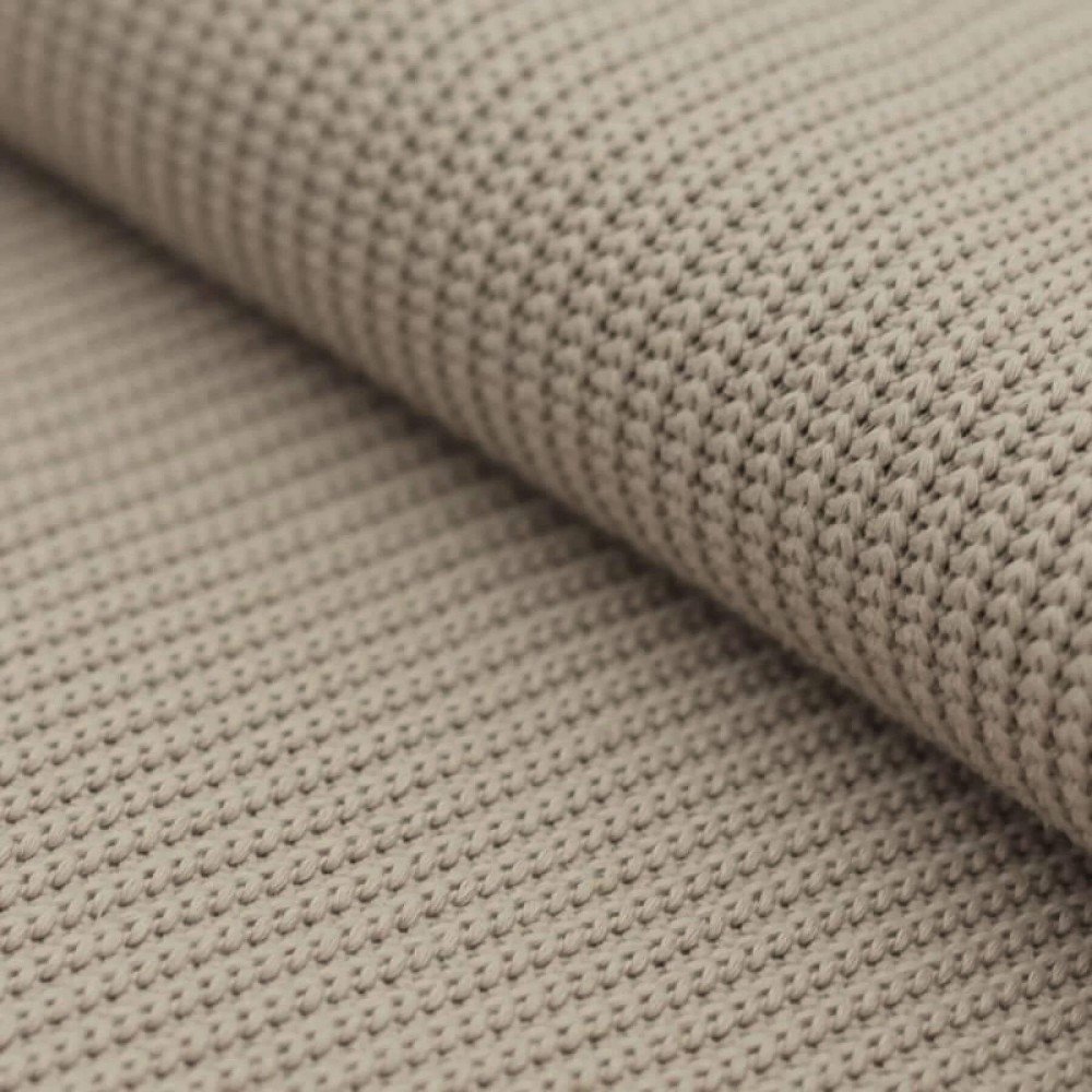 Big Knit Fabric Dark Beige