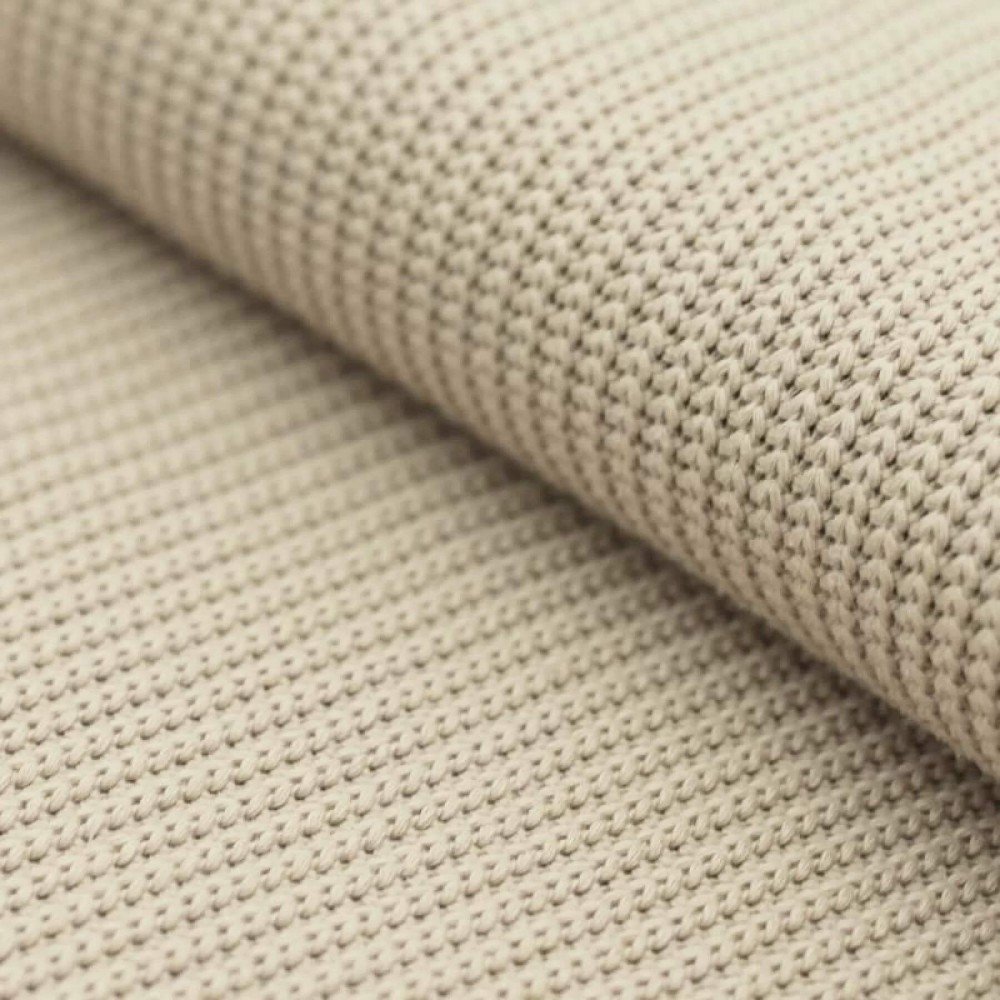 Big Knit Fabric Light Beige