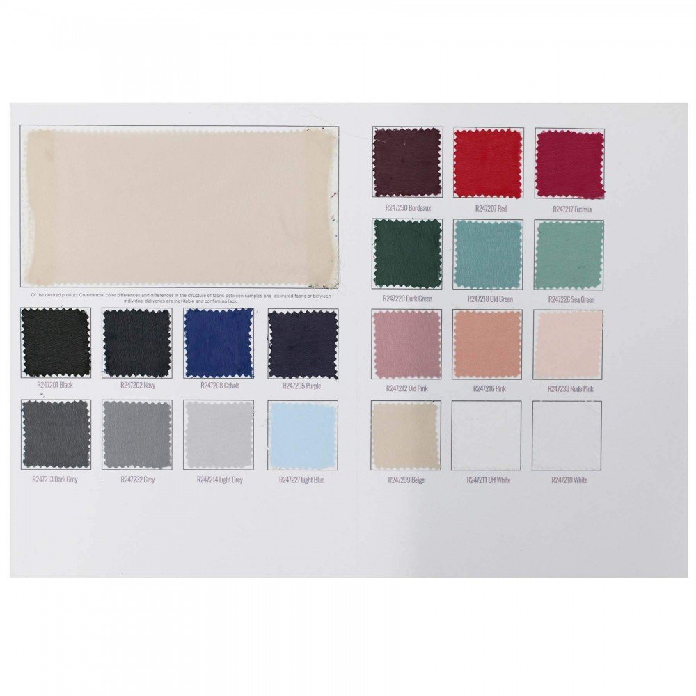 Chiffon Fabric Sample Card Chiffon Fabric Sample Card