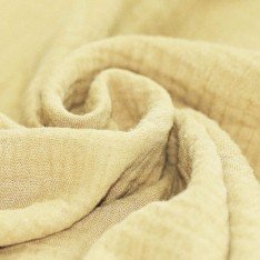 Double Gauze Fabric Soft Yellow