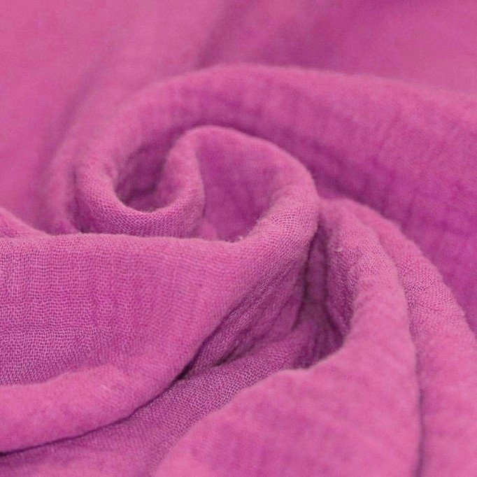 Muślin Bawełniany Orchidea Różowy Tkaniny Dekoracyjne