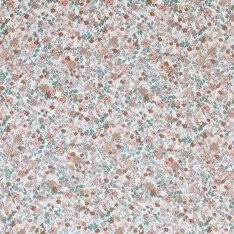 Hydrofiel Stof Digitale Print - Trendy Bloem Cacao