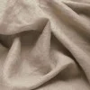 Feiner Leinenstoff (Stone Washed) Dunkel Beige 