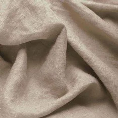 Feiner Leinenstoff (Stone Washed) Dunkel Beige  Feiner Leinenstoff (Stone Washed) Dunkel Beige