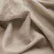 Fint Hørstof (Stone Washed) Mørk Beige - (Dekorationsstoffer)
