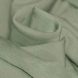 Tissu French Terry Vert Poussiéreux