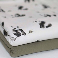 Jersey Cotton Fabric Digital Print - Panda's