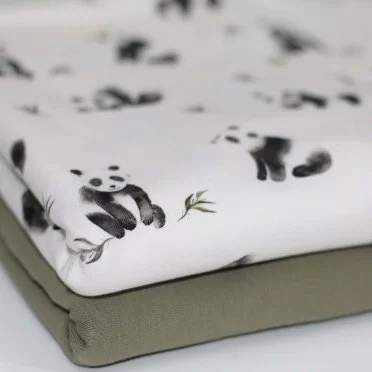 Dzianina Bawełniana Druk Cyfrowy - Pandy | Rijs Textiles Dzianina Bawełniana Druk Cyfrowy - Pandy Dzianina Jersey Bawełna Druk Cyfrowy