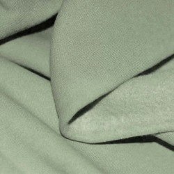 Tissu Sweat Molleton Vert Poussiéreux