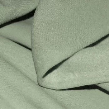 Tissu Sweat Molleton Vert Poussiéreux Tissu Sweat Molleton Vert Poussiéreux