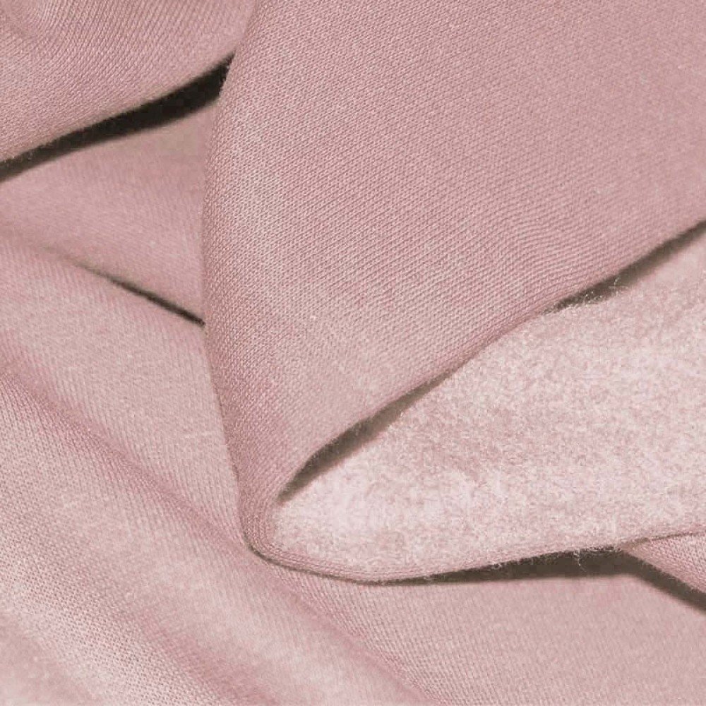 Tessuto Felpa Cotone Nude Pink Tessuto Felpa Cotone Nude Rosa - (Tessuti Felpa Cotone (Rovescio Garzato) )