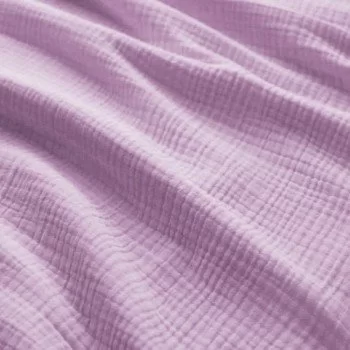 Tessuto Garza Di Cotone Pesante (Triple Layer) Lilla Pastello Tessuto Garza Di Cotone Pesante (Triple Layer) Lilla Pastello
