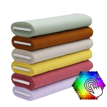Tissu Double Gaze De Coton 6 Couleurs 12 Mètre Paquet | Rijs Textiles Tissu Double Gaze De Coton 6 Couleurs 12 Mètre Paquet - (Vente De Tissu Au Mètre)