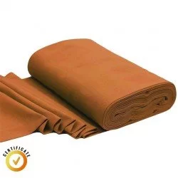 Tessuto Polsino Di Cotone Organico 1x1 Cognac Tessuto Polsino Di Cotone Organico 1x1 Cognac