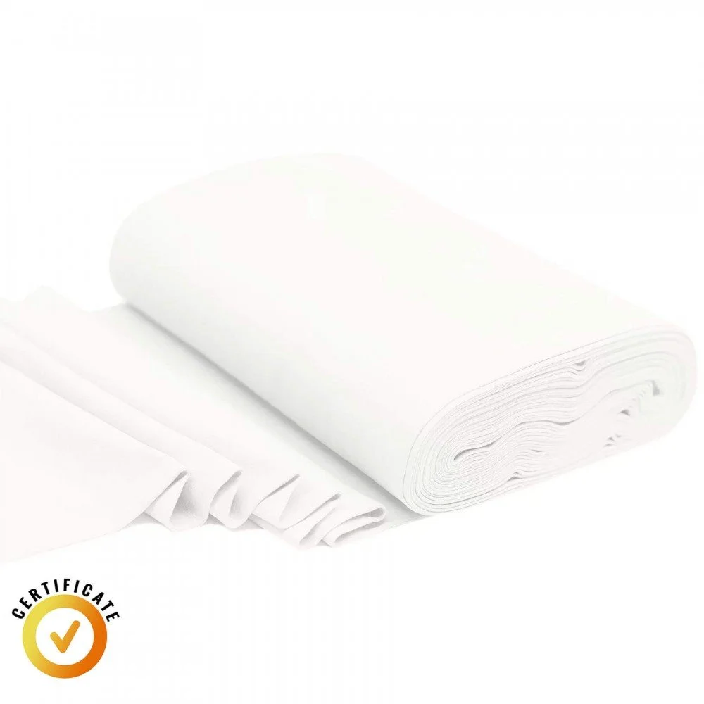 Bio Bündchenstoff 1x1 Ecru