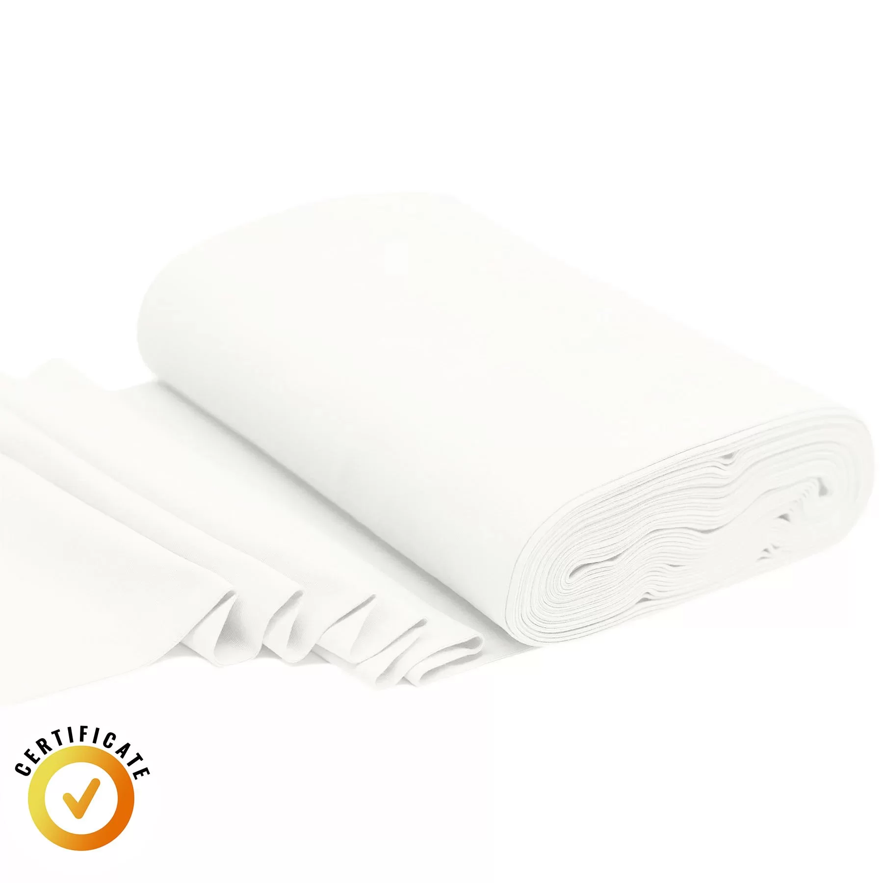 Tissu Bord-Côte Bio 1x1 Écru