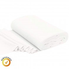 Organic Cuff Fabric 1x1 Ecru